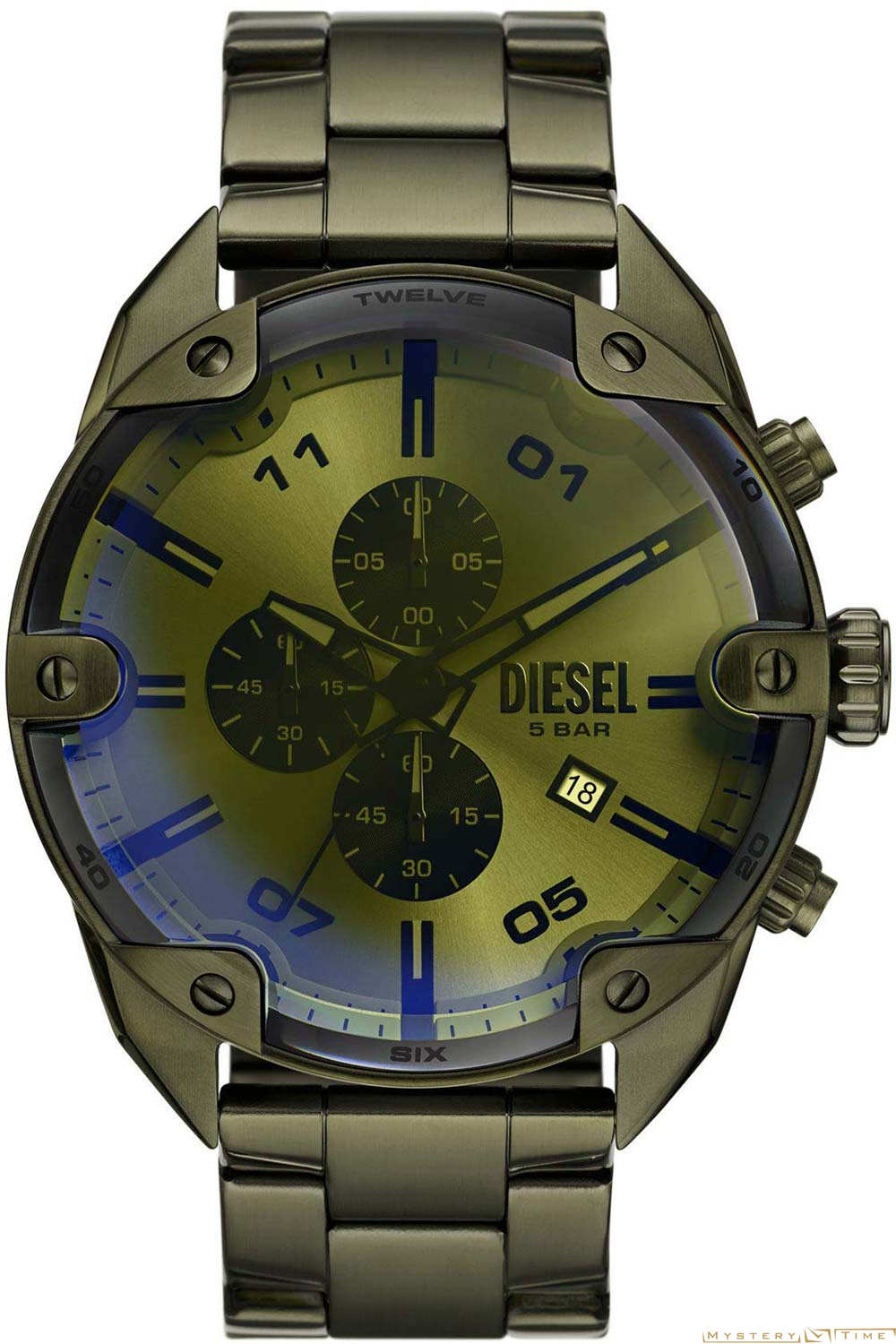 Часы американские наручные мужские кварцевые на браслете Diesel DZ4670